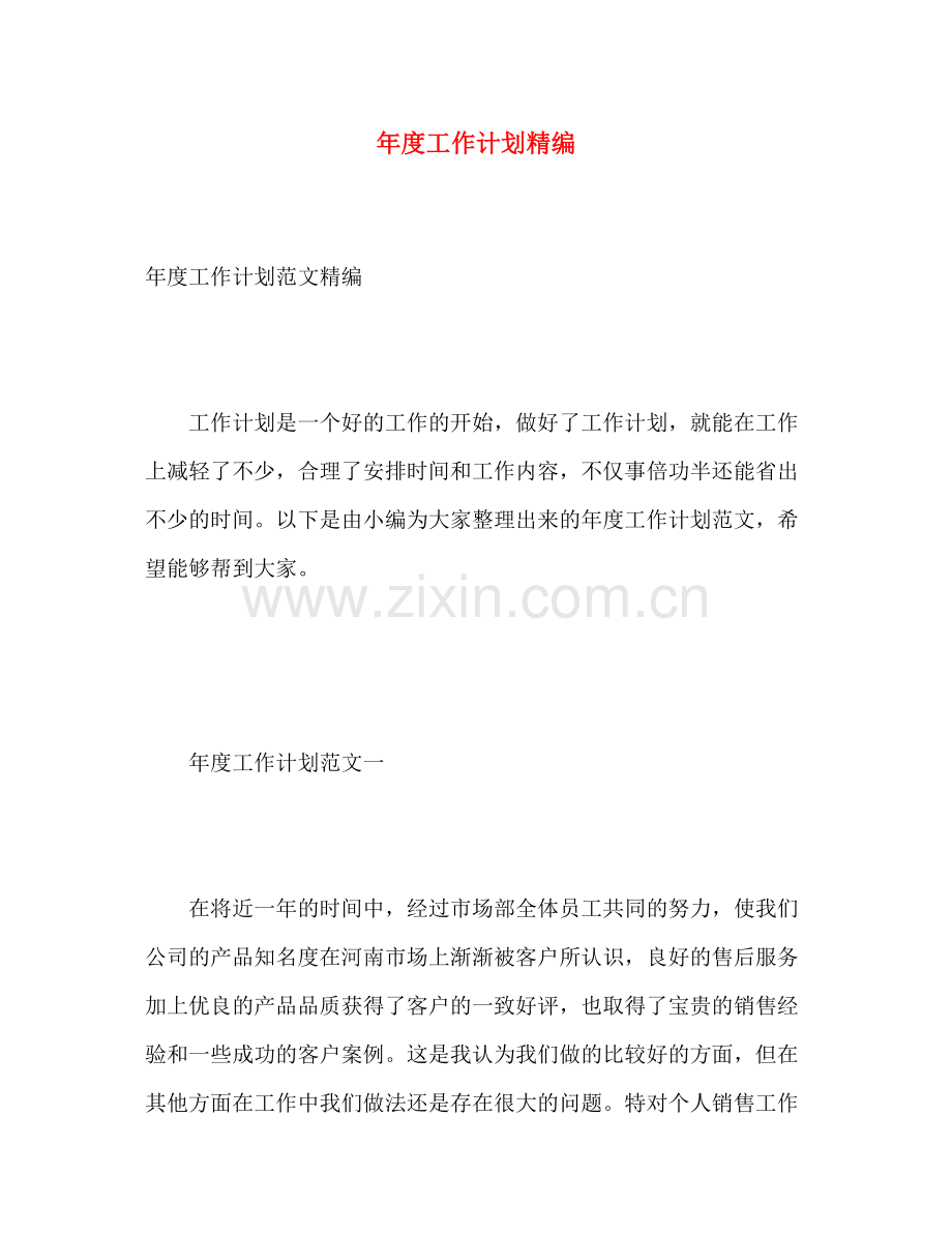 2020年度工作计划精编.docx_第1页
