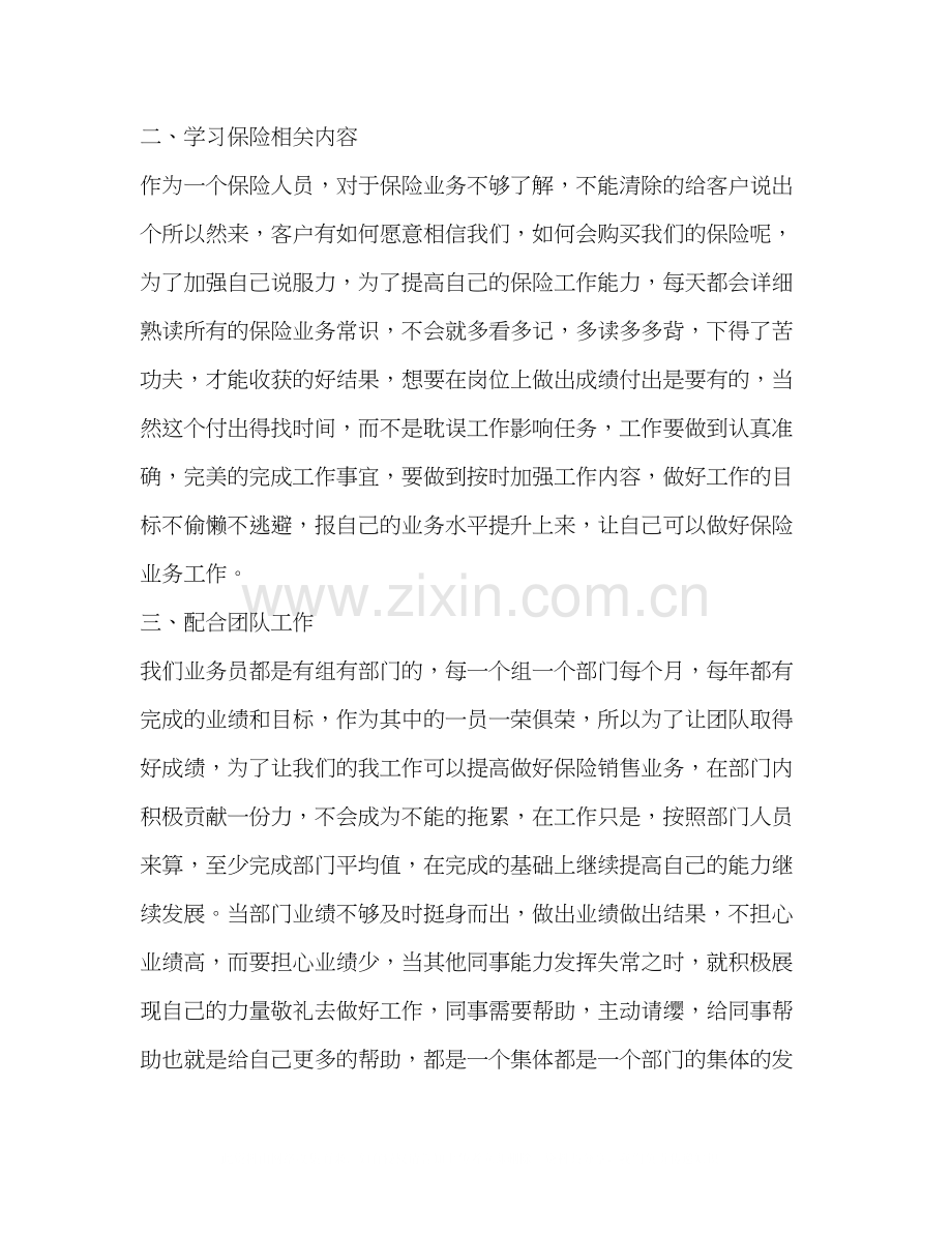 保险业务员工作计划表范文.docx_第2页