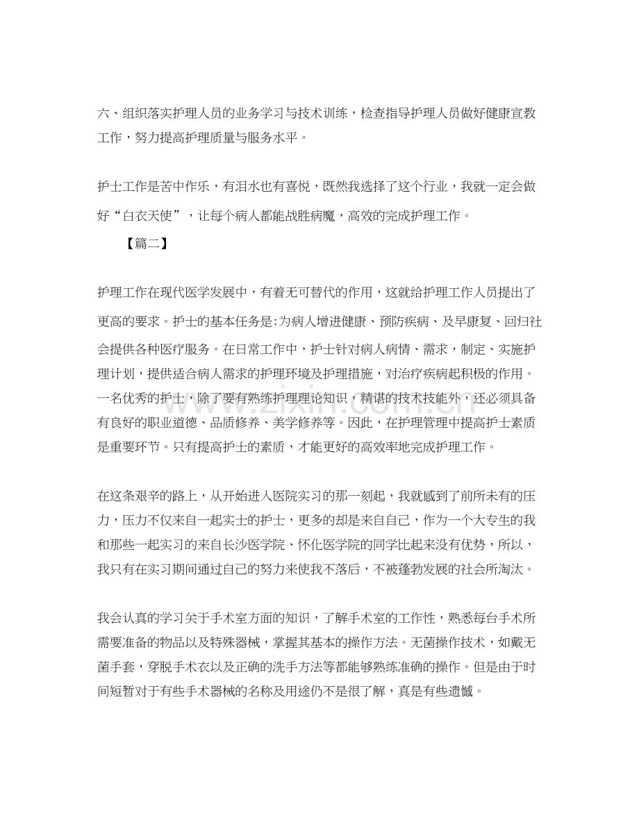 医院护理实习生工作计划.docx_第2页
