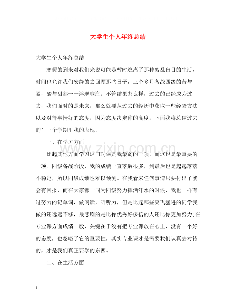 大学生个人年终总结.docx_第1页