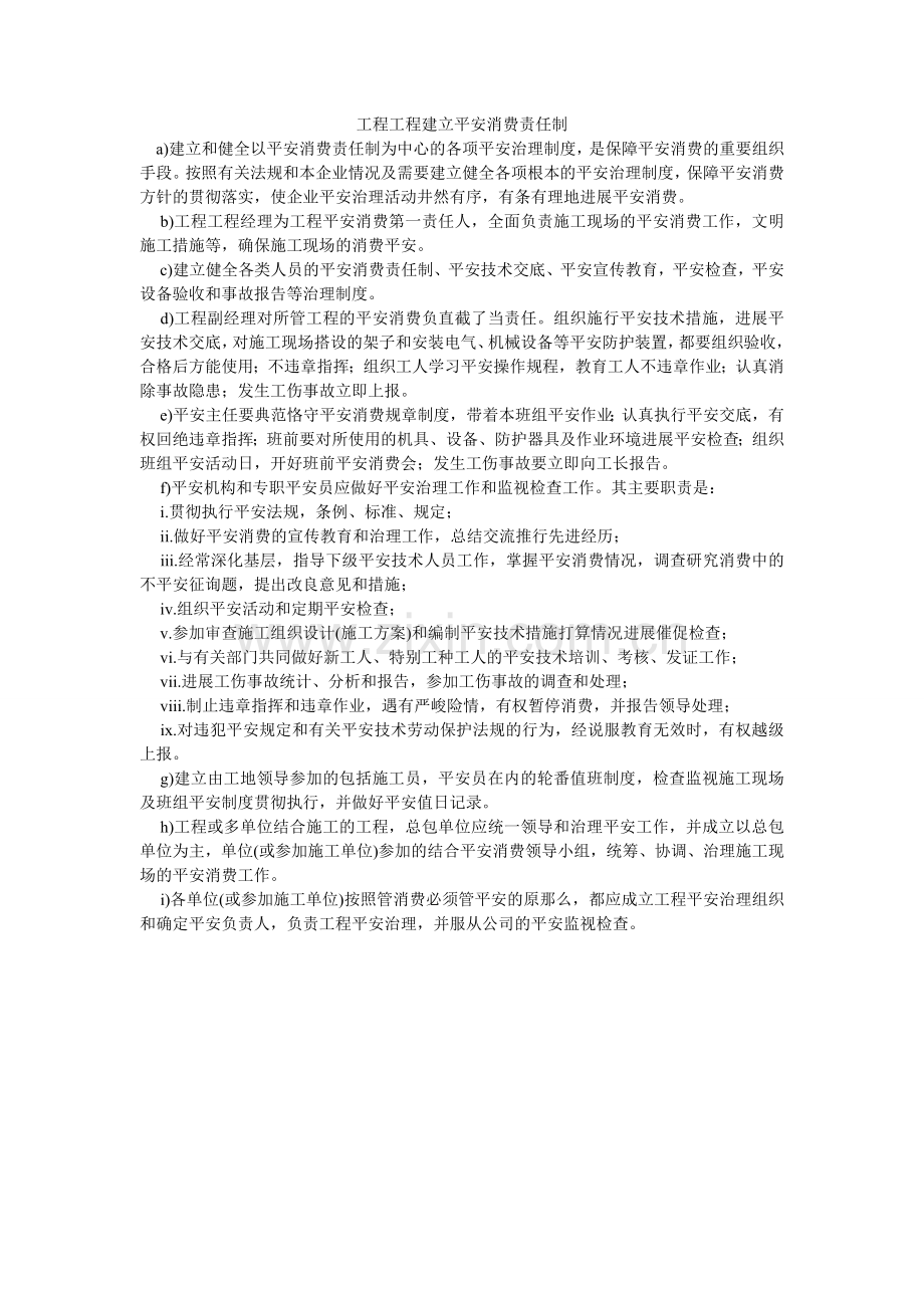 工程项目建立安全生产责任制.doc_第1页