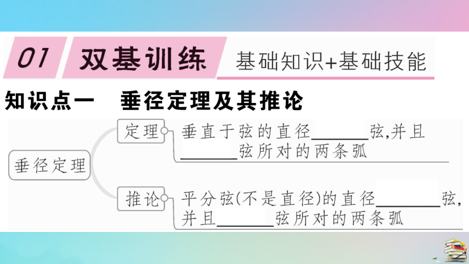 九年级数学上册 第24章(圆)241 圆的有关性质 2412 垂直于弦的直径作业课件 (新版)新人教版 课件.ppt_第2页