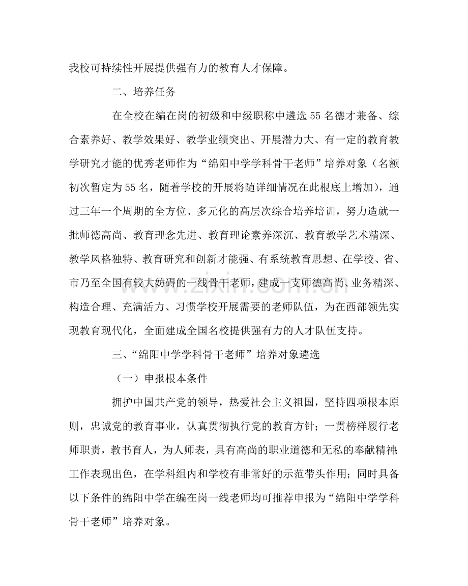 教导处范文学科骨干教师培养对象遴选方案.doc_第2页