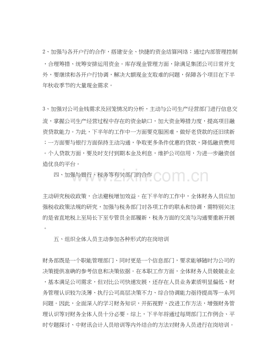 财务助理下半年工作计划.docx_第2页