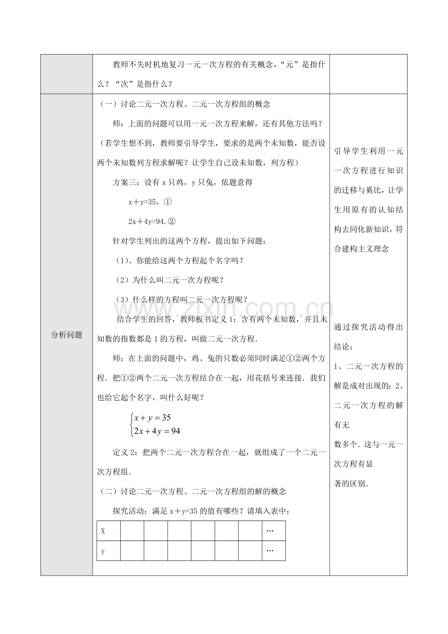七年级数学下册8.1二元二次方程组教案6人教版.doc_第2页
