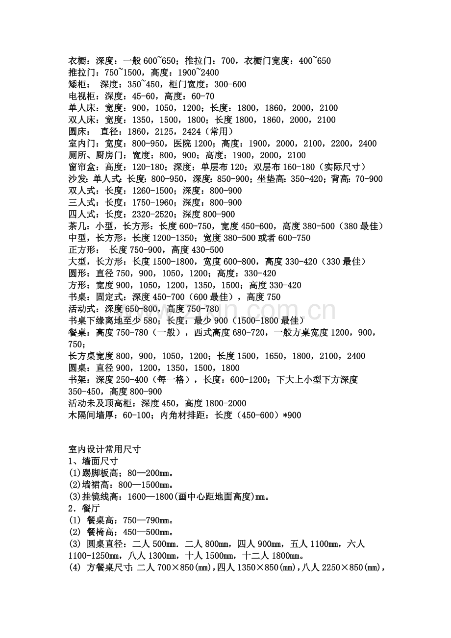 室内人体工程学尺寸.doc_第1页