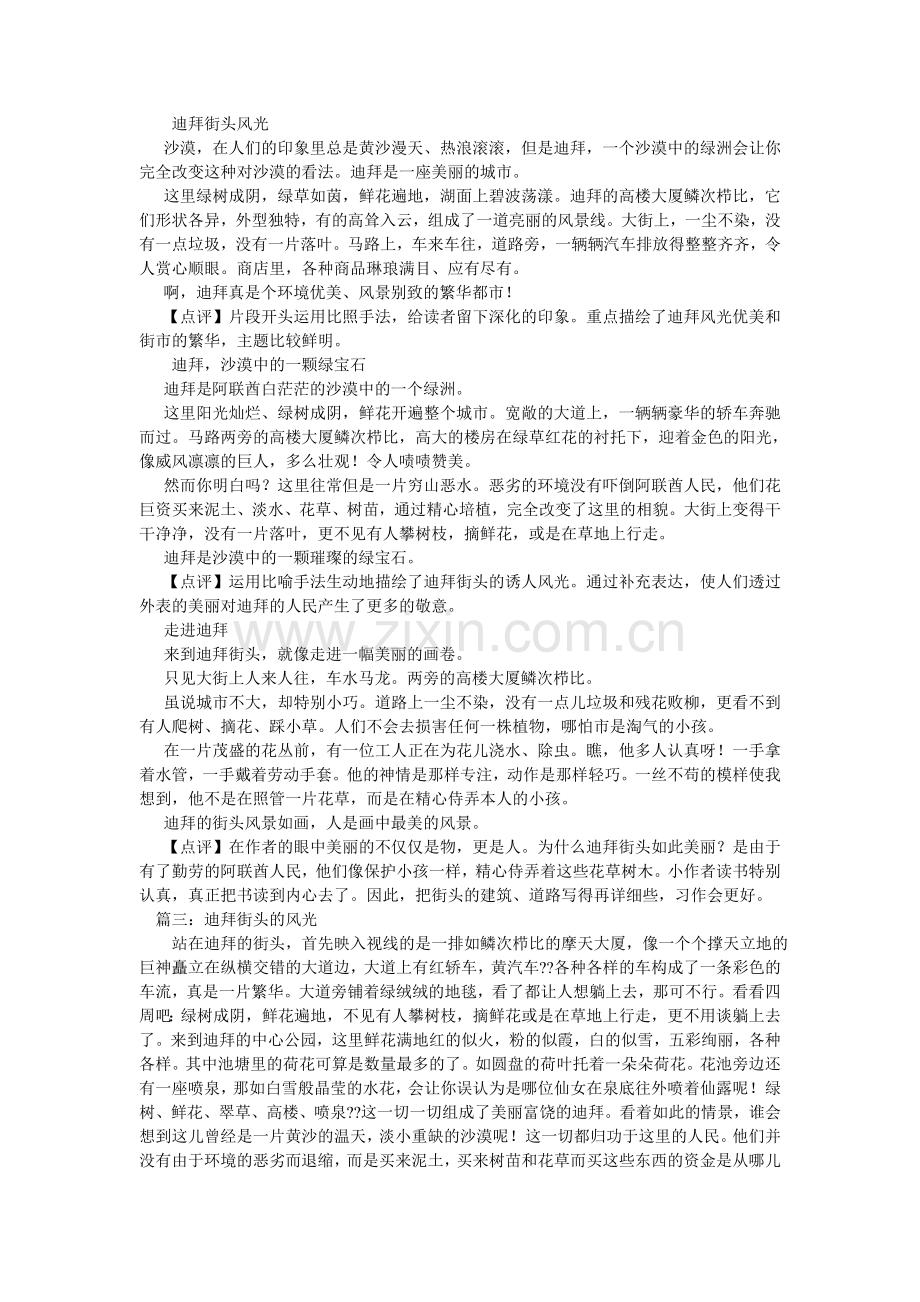 迪拜街头风光的作文.doc_第2页
