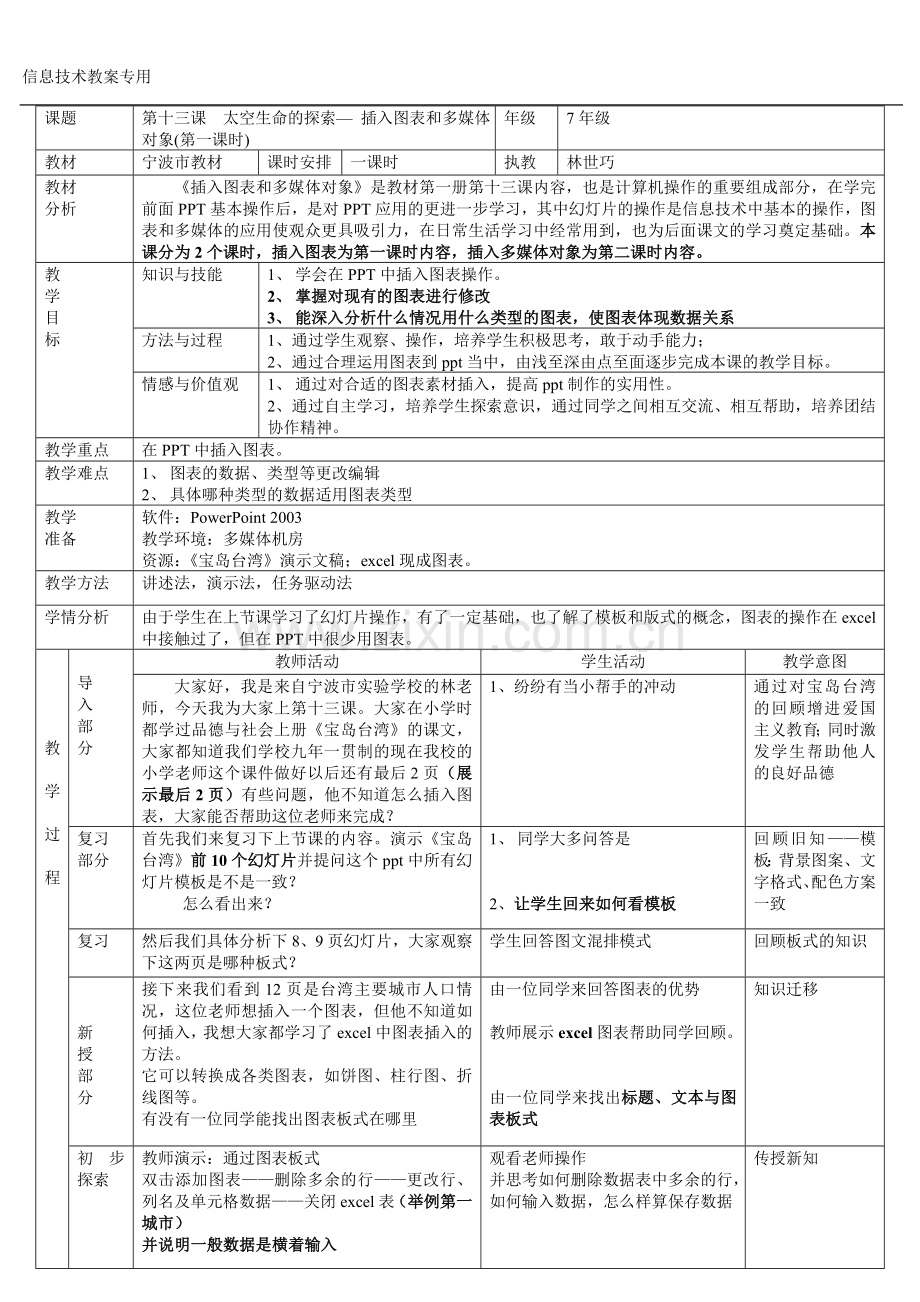 ppt插入图表及多媒体对象(第一课时).doc_第1页