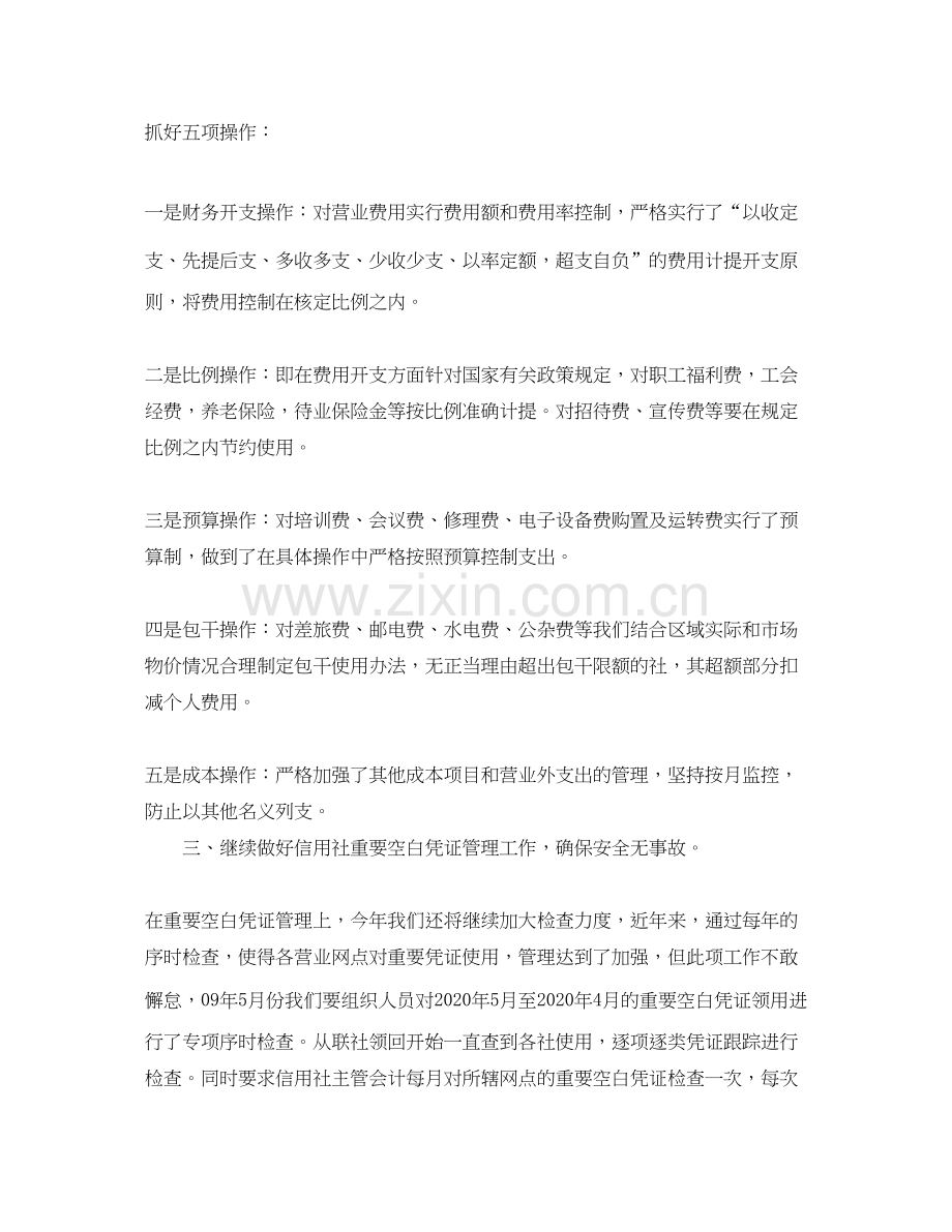 信用社财务的年度工作计划范文.docx_第2页