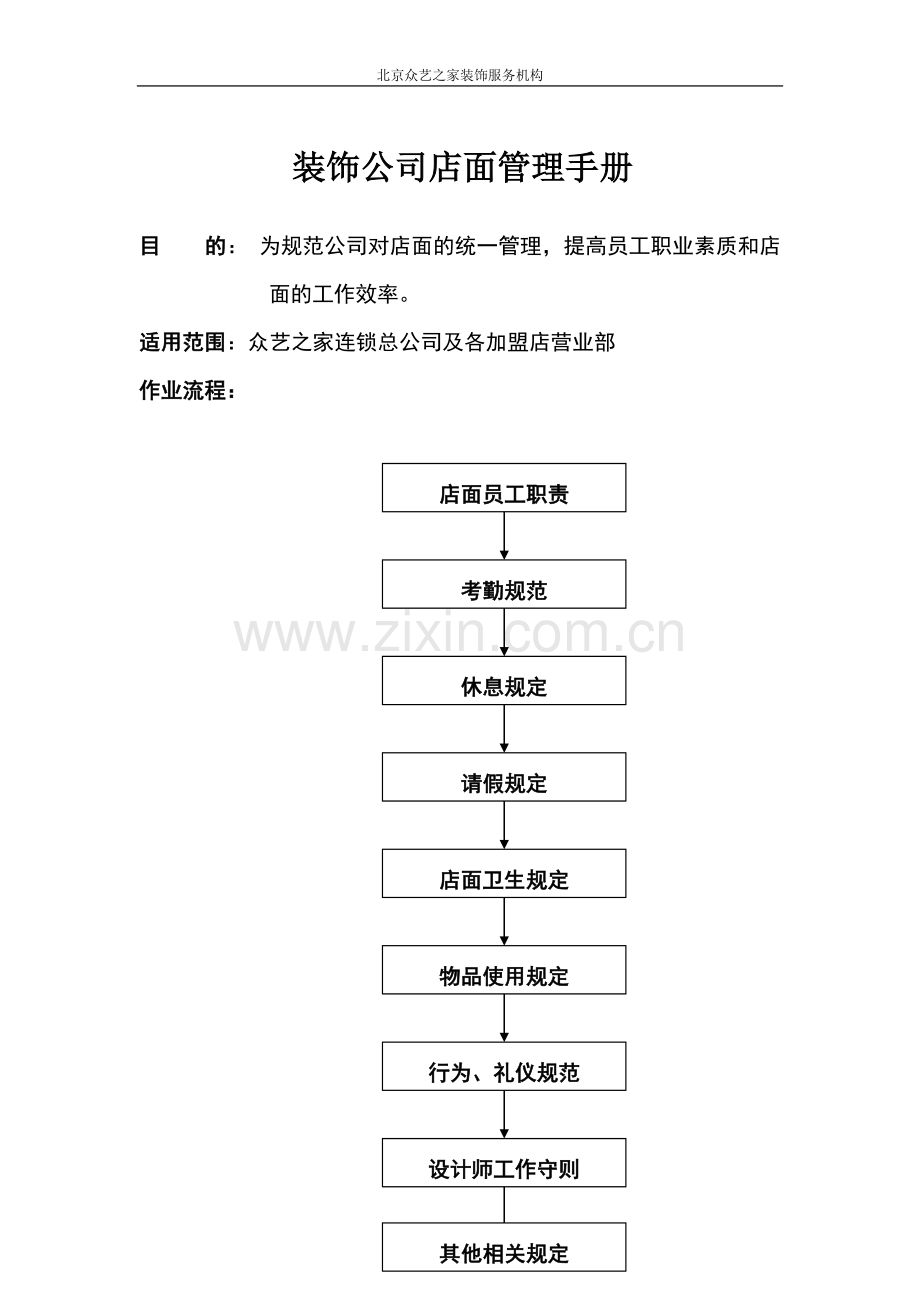 装饰公司店面管理指导书.docx_第1页