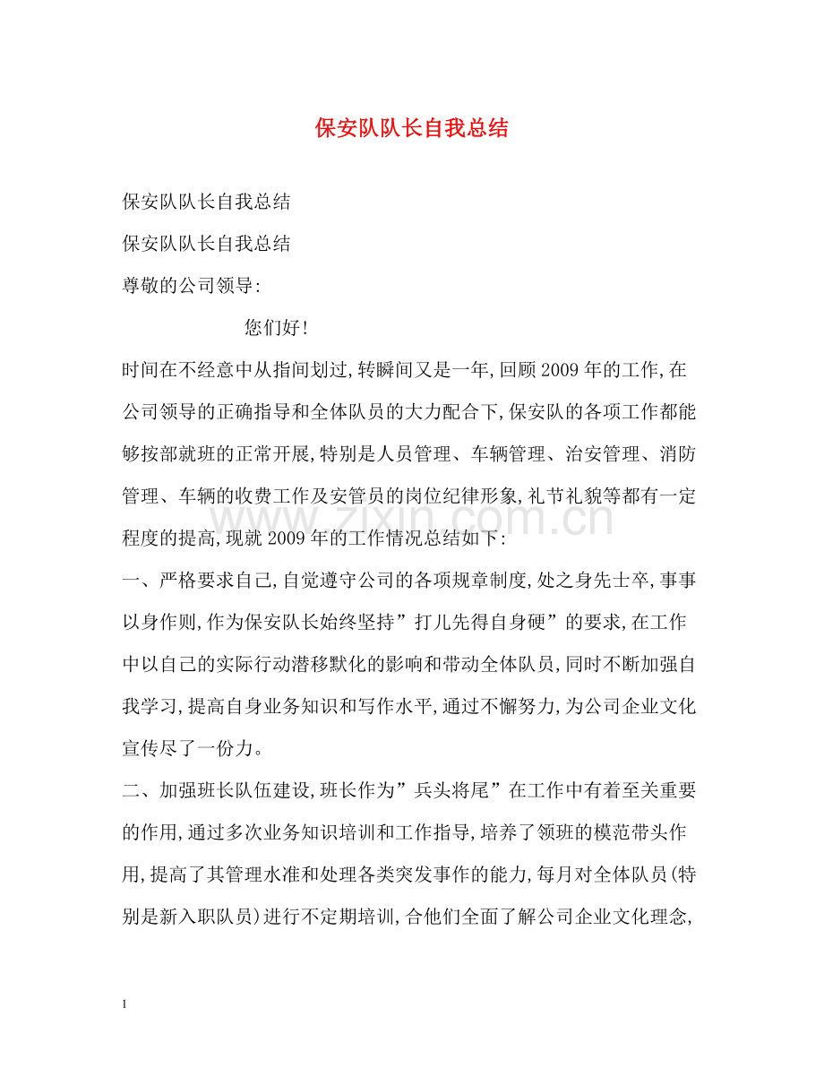 保安队队长自我总结.docx_第1页