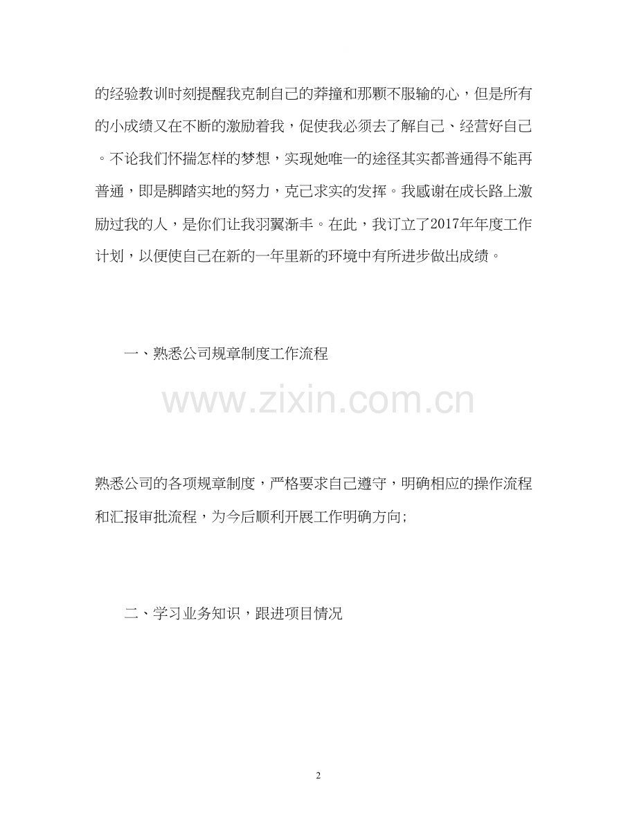企业个人新年工作计划.docx_第2页