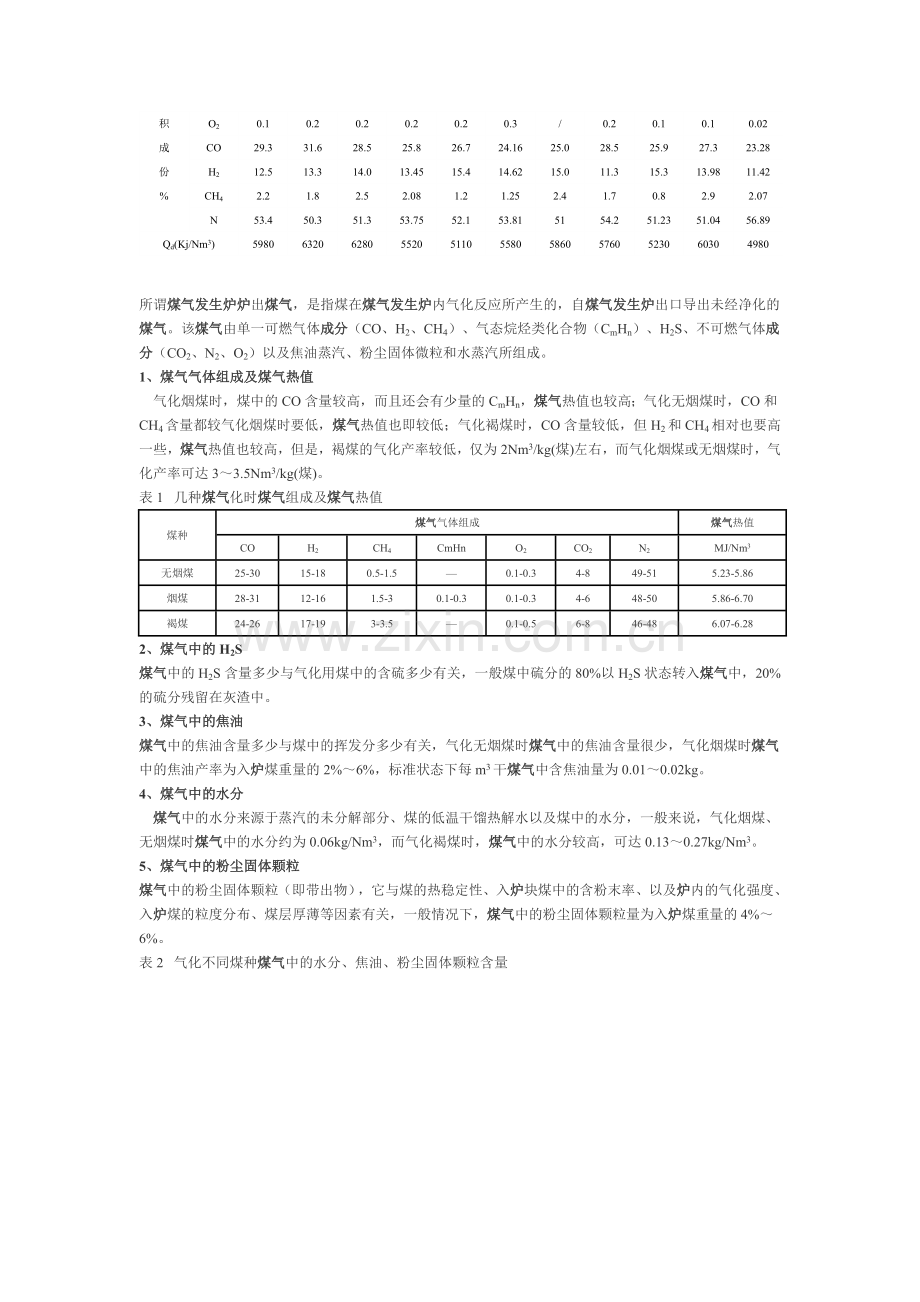 各种煤气的成分及主要性质.doc_第2页