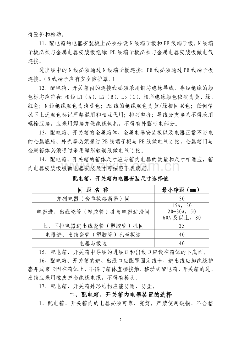配电箱、开关箱设置等要求.doc_第2页