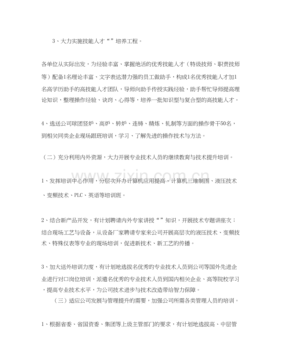 集团人力资源工作计划.docx_第2页