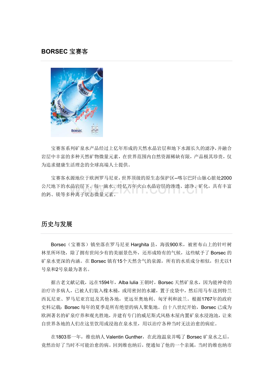 宝赛客天然矿泉水.doc_第1页