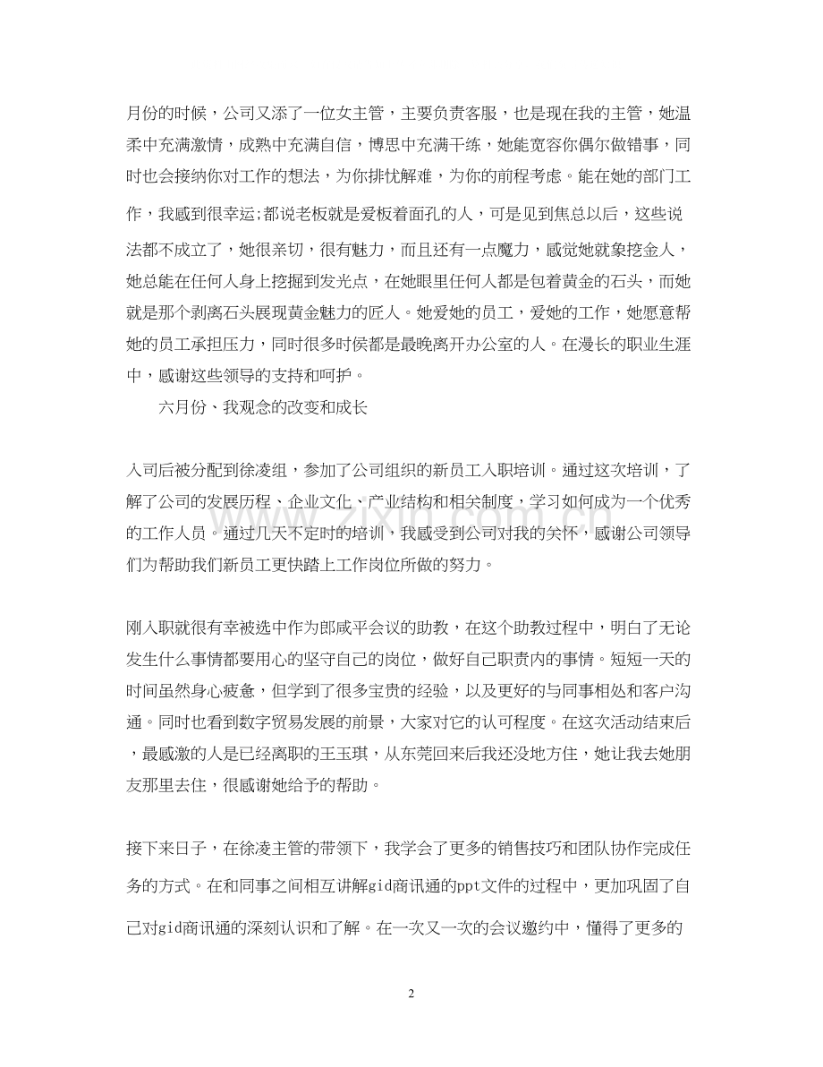 业务销售工作总结及计划.docx_第2页