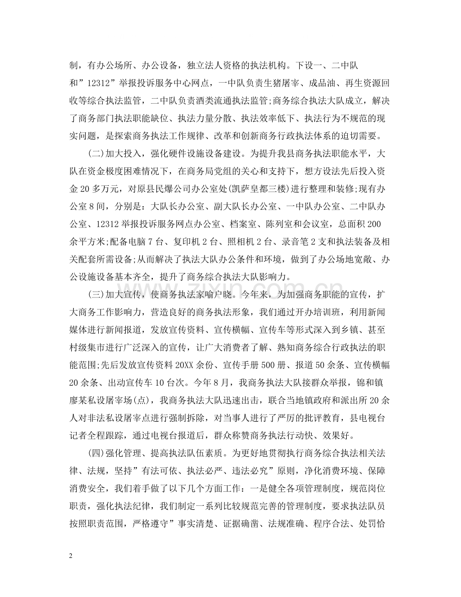 综合行政执法工作总结.docx_第2页