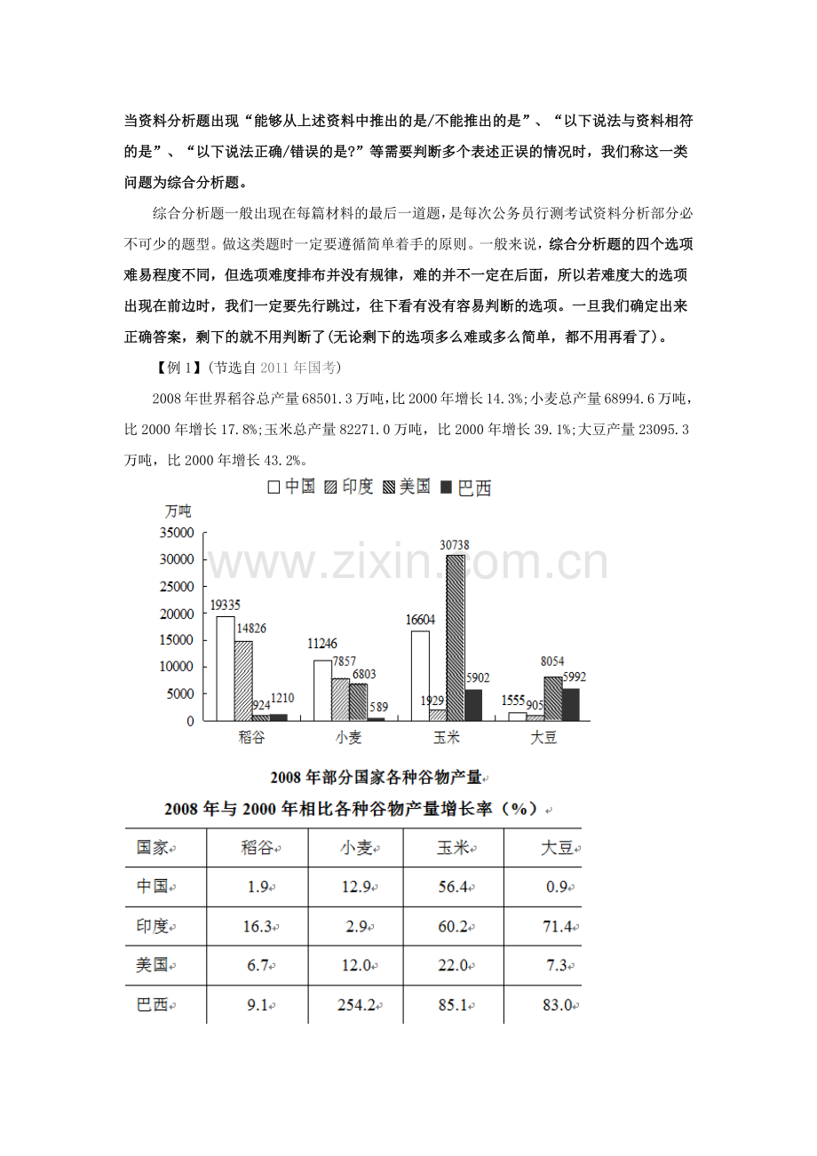 资料分析的必考题型——综合分析题.docx_第1页