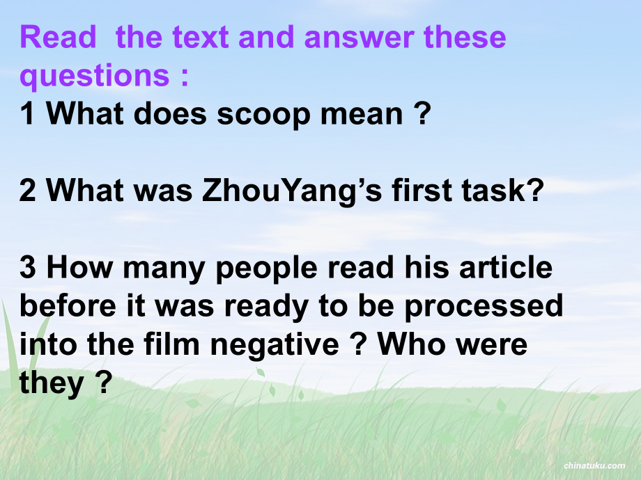 广东省高二英语Unit4 Getting the scoop 新课标 课件.ppt_第2页