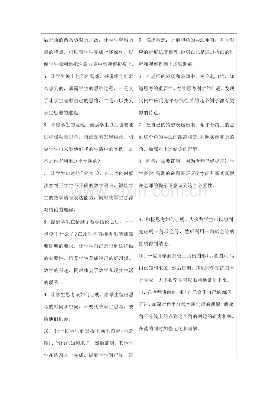 八年级数学下册 6.5角平分线教案 鲁教版.doc_第2页