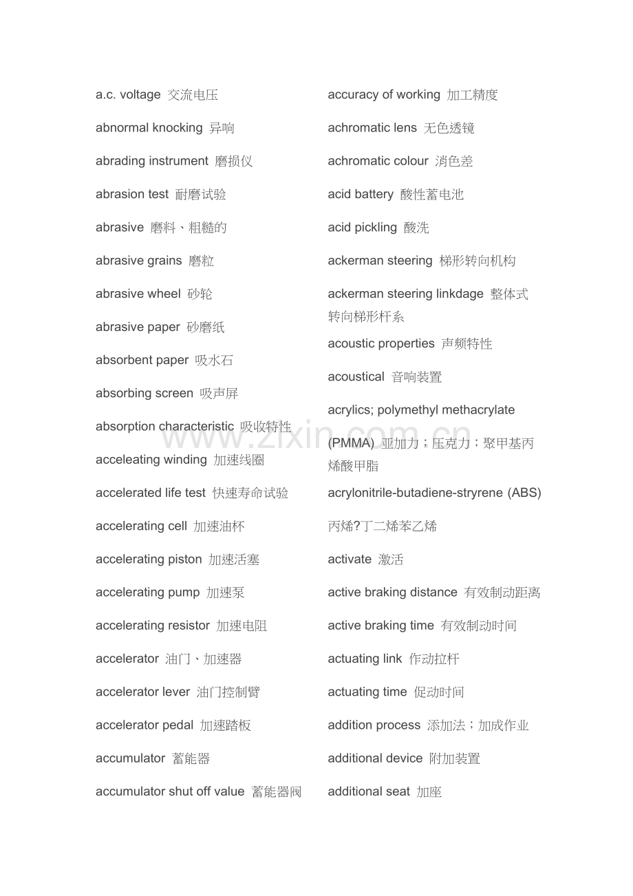 农机专业英语.doc_第1页