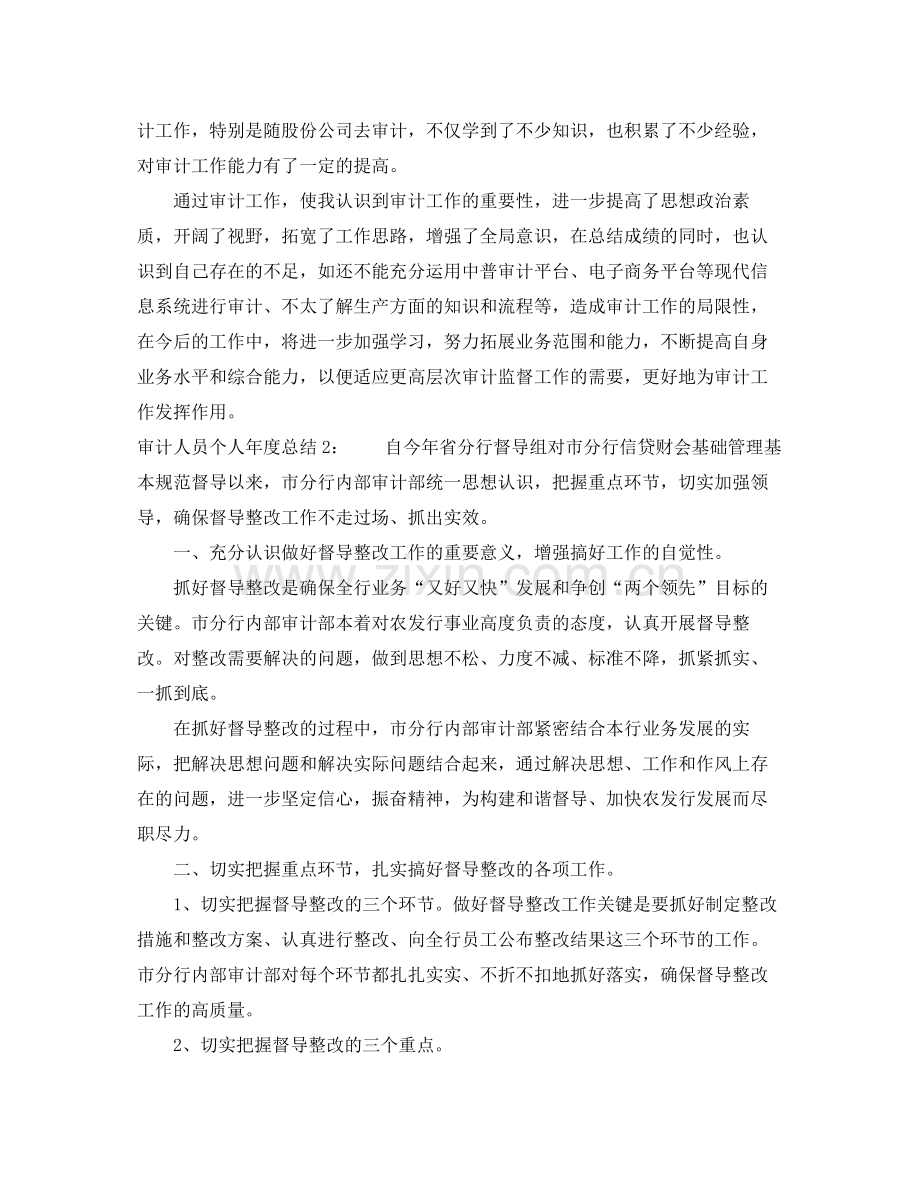 审计人员个人年度总结.docx_第2页