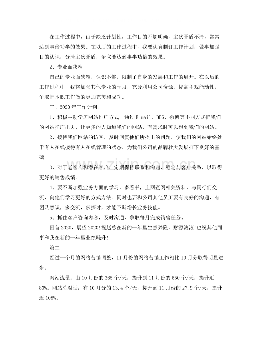 网络营销师工作总结三篇.docx_第2页