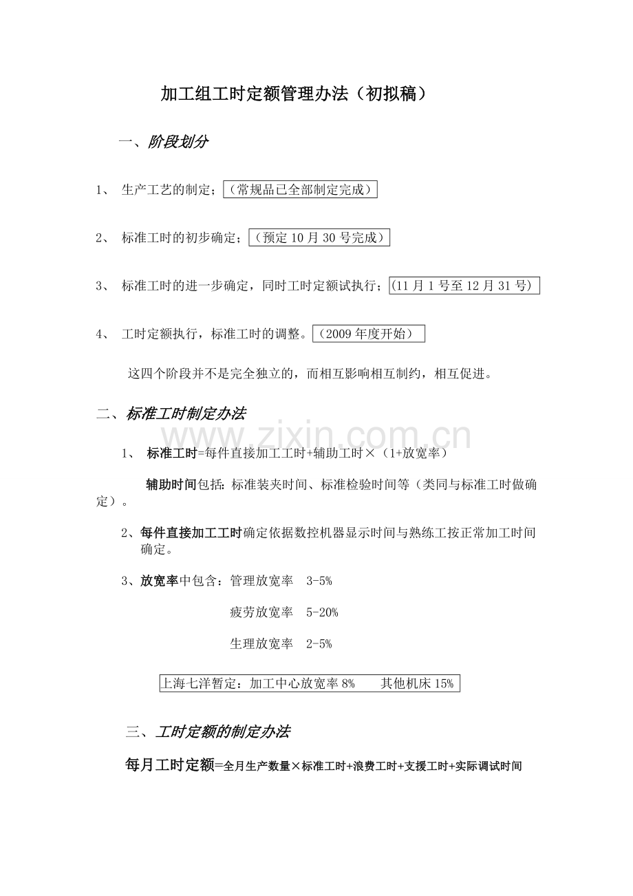 机加工工时定额执行办法.doc_第1页