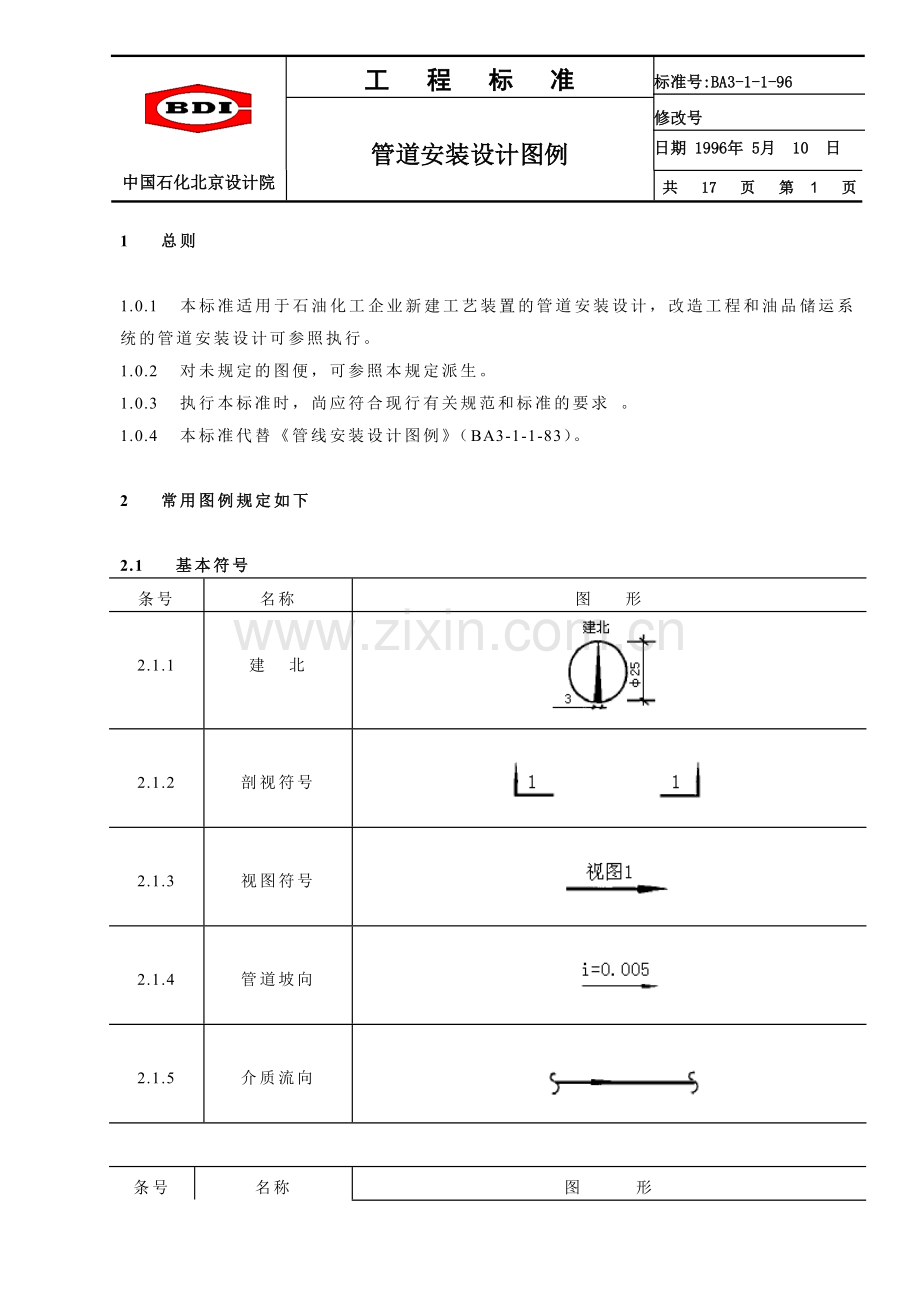 管道安装设计图例.doc_第1页