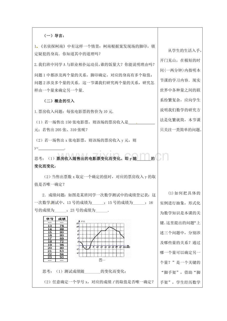 吉林省长春市双阳区八年级数学下册 17 函数及其图象 17.1 变量与函数（1）教案 （新版）华东师大版-（新版）华东师大版初中八年级下册数学教案.doc_第2页