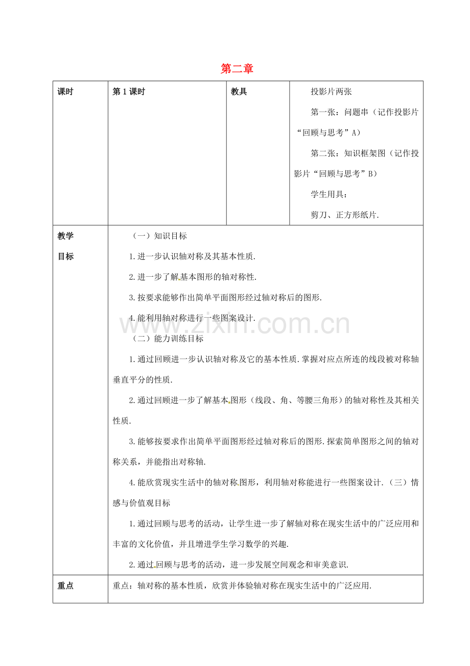 山东省龙口市诸由观镇诸由中学七年级数学上册 第二章复习教案 （新版）鲁教版五四制.doc_第1页