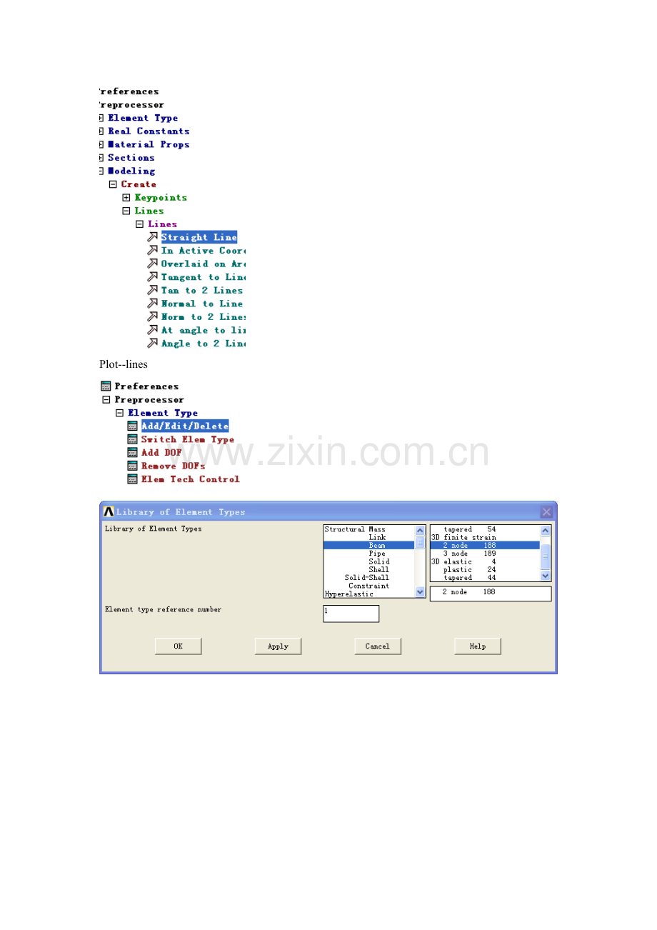 简支矩形梁(均布载荷)挠度分析--梁单元分析.doc_第2页