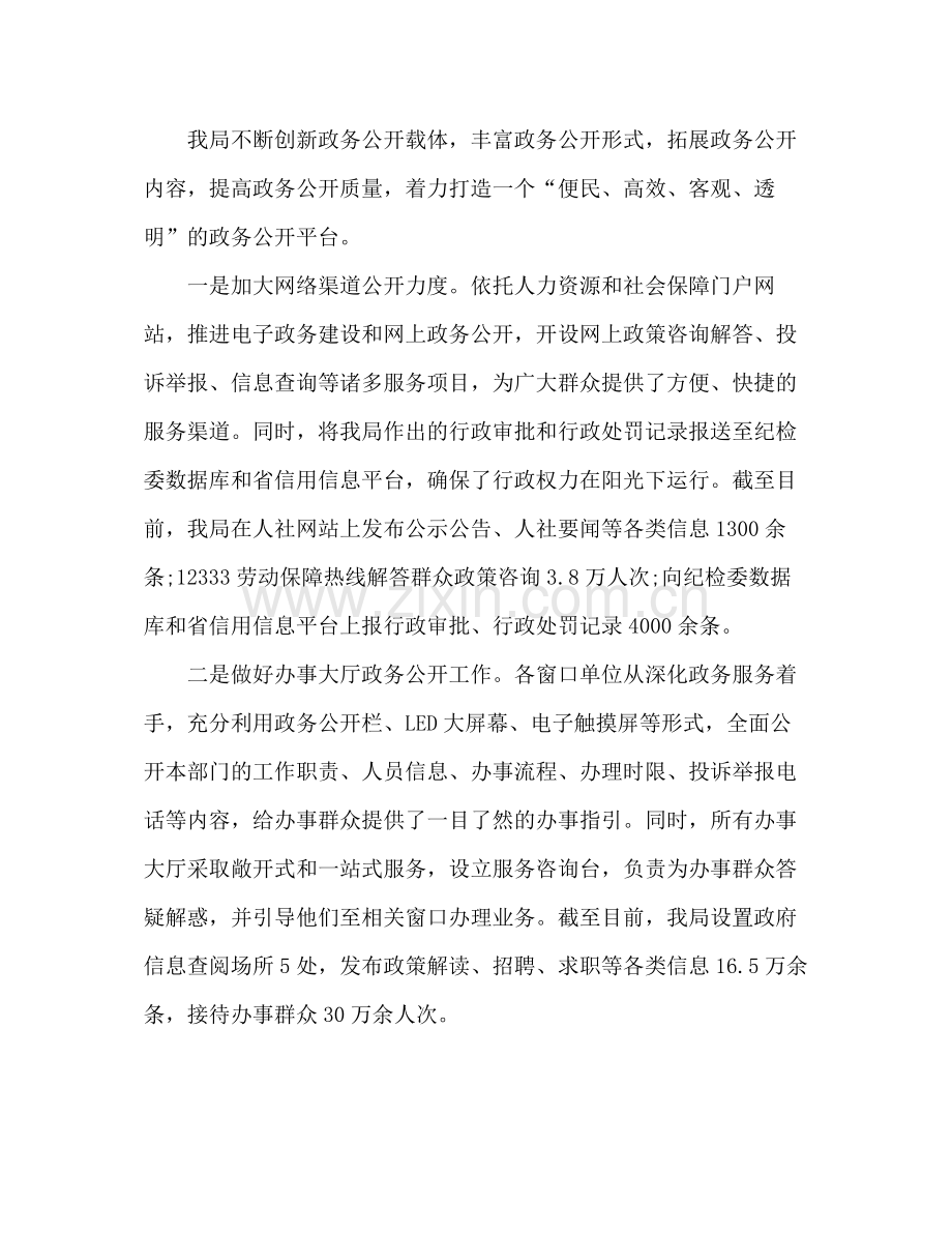 年度政务公开工作总结 .docx_第2页
