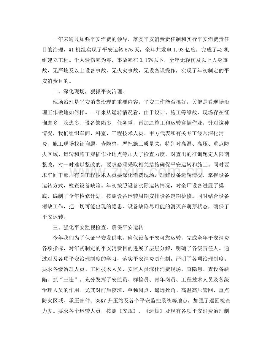 2021年电厂安全生产工作参考总结.docx_第2页