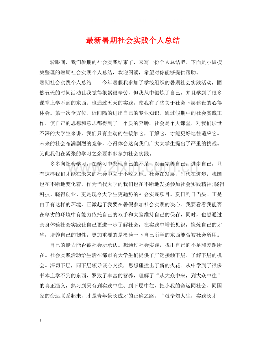 暑期社会实践个人总结4.docx_第1页