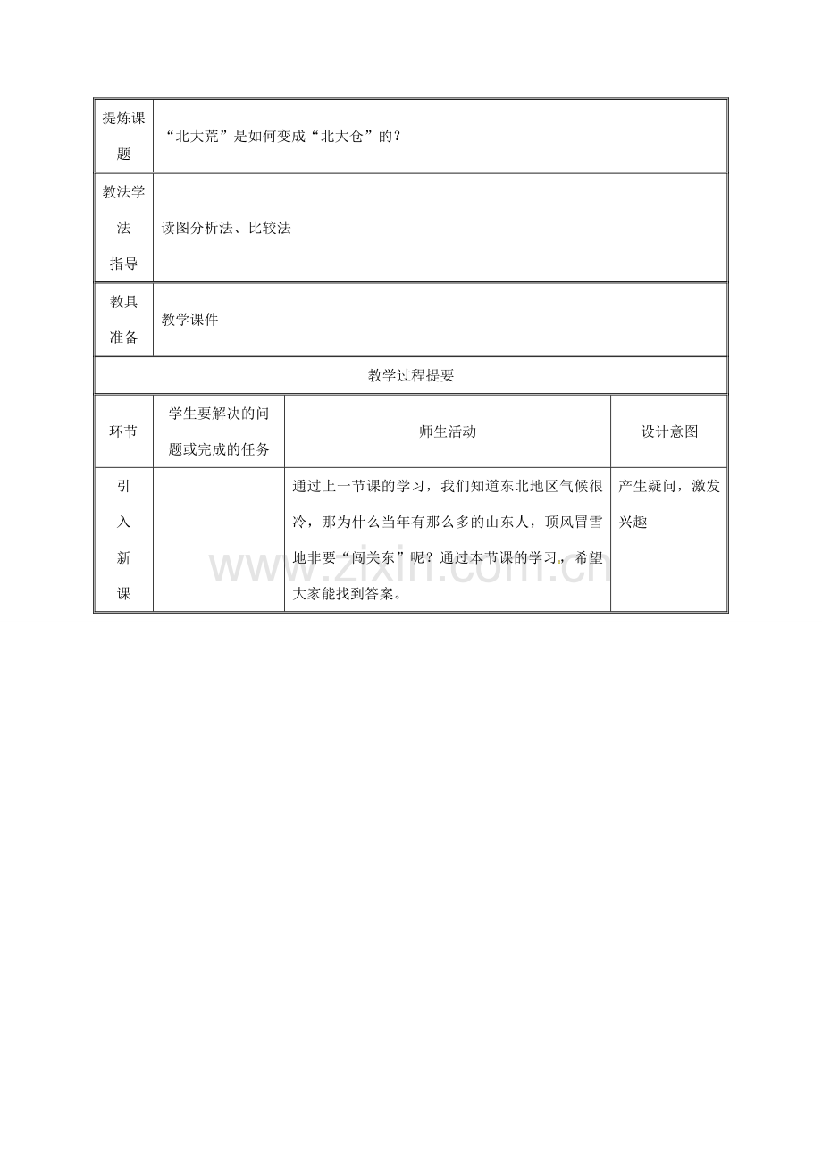 湖南省迎丰镇八年级地理下册 6.2“白山黑水”——东北三省教案2 （新版）新人教版-（新版）新人教版初中八年级下册地理教案.doc_第2页