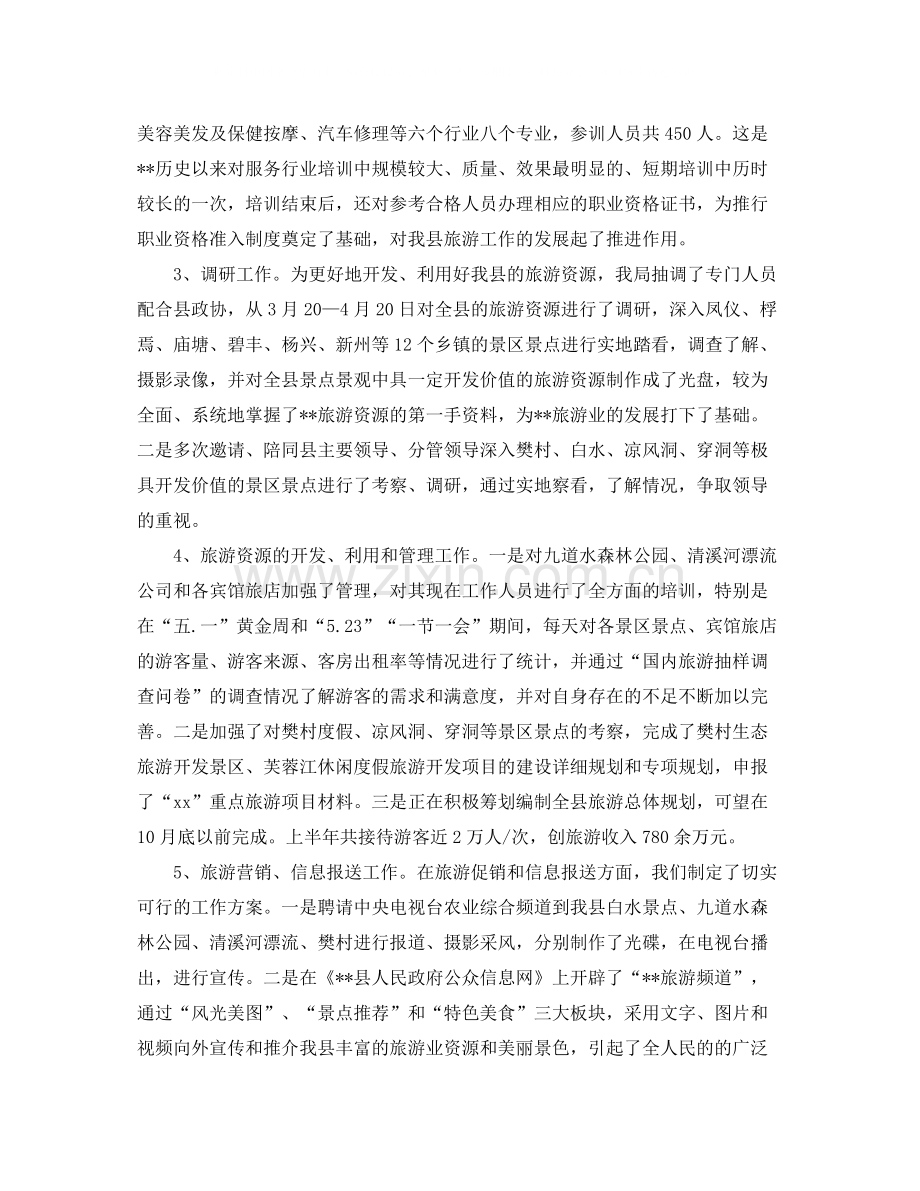 旅游局工作总结怎么写.docx_第2页