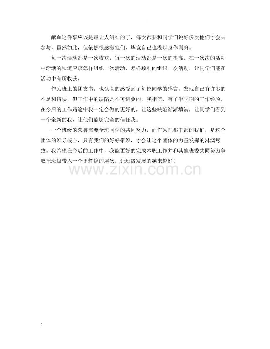 团支部书记工作总结格式.docx_第2页