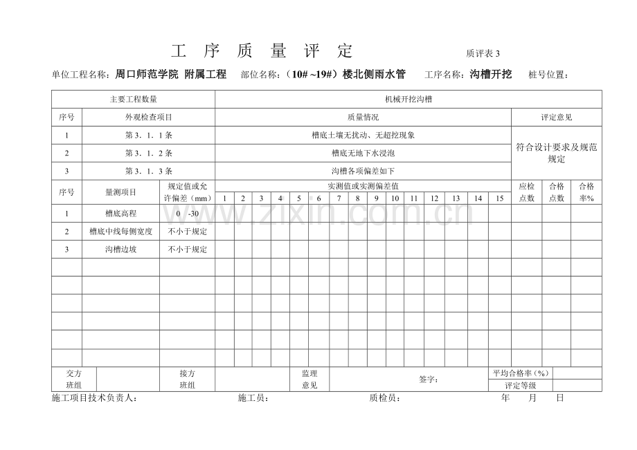 建筑工程质量验收表汇总.docx_第1页