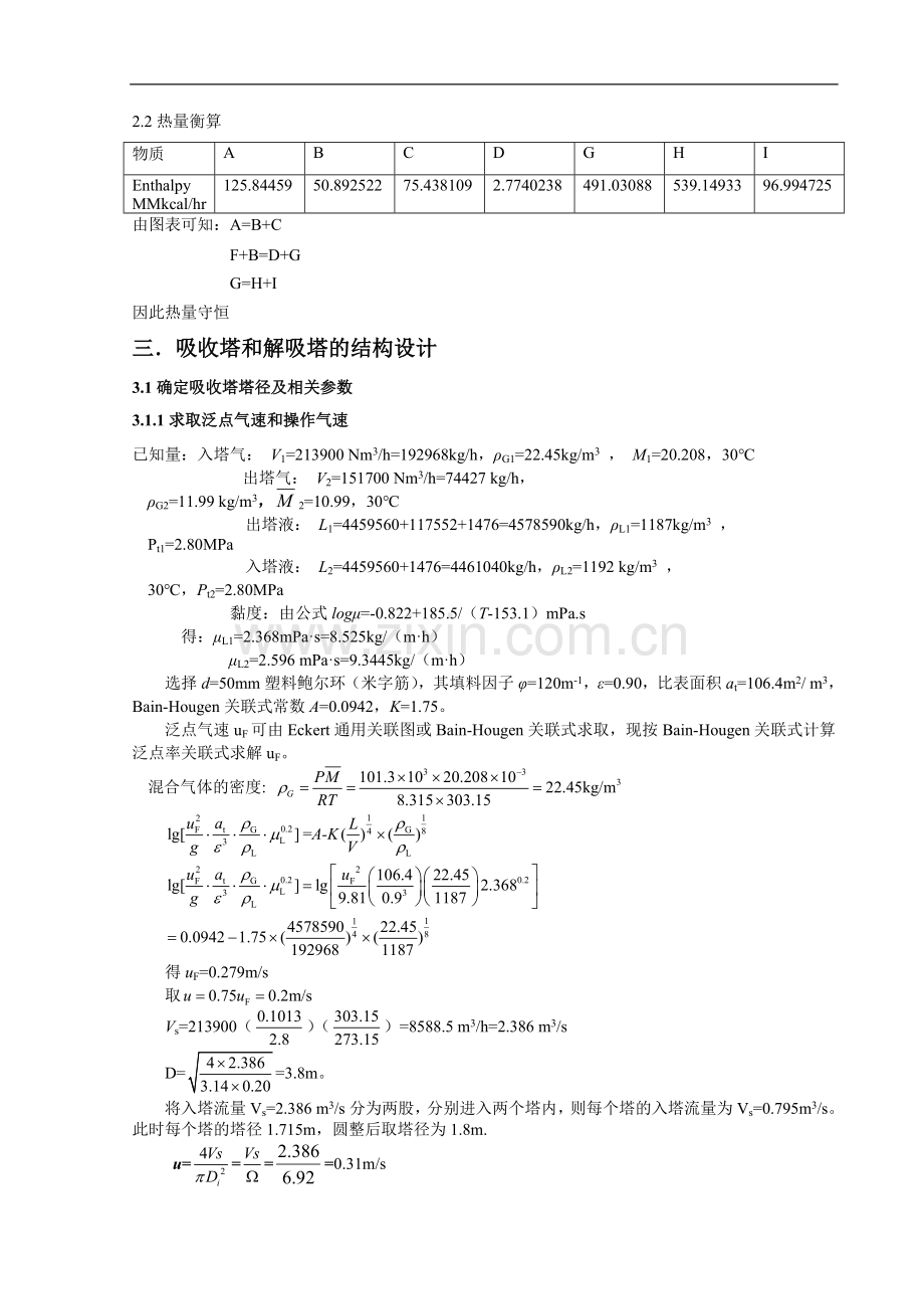 合成氨脱碳工段工艺设计.doc_第2页