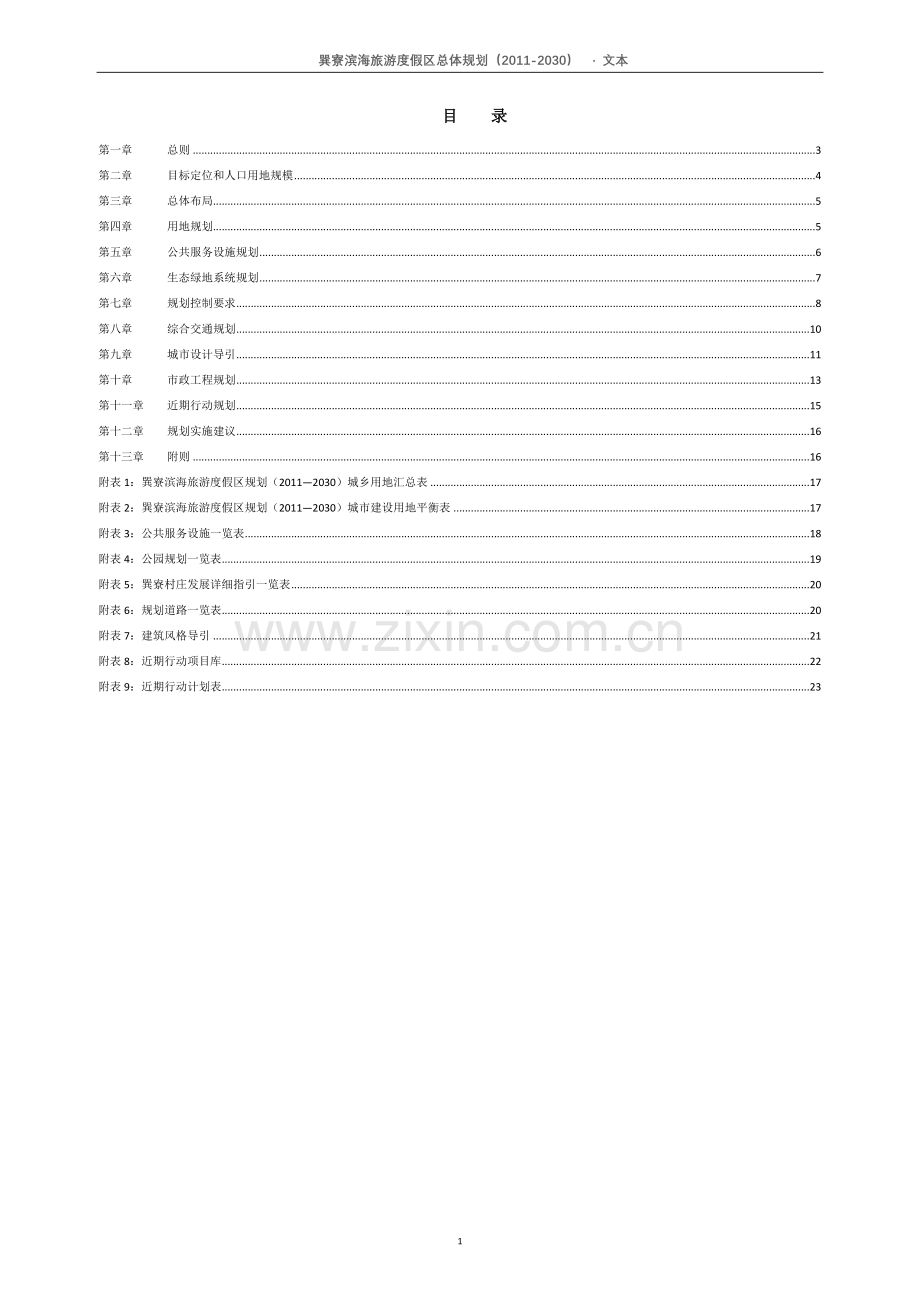 修规图纸目录.doc_第1页