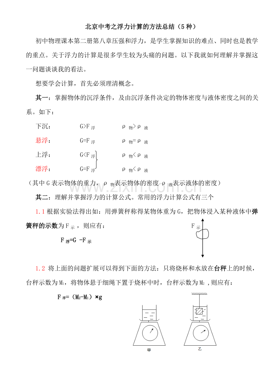 浮力计算的方法.doc_第1页