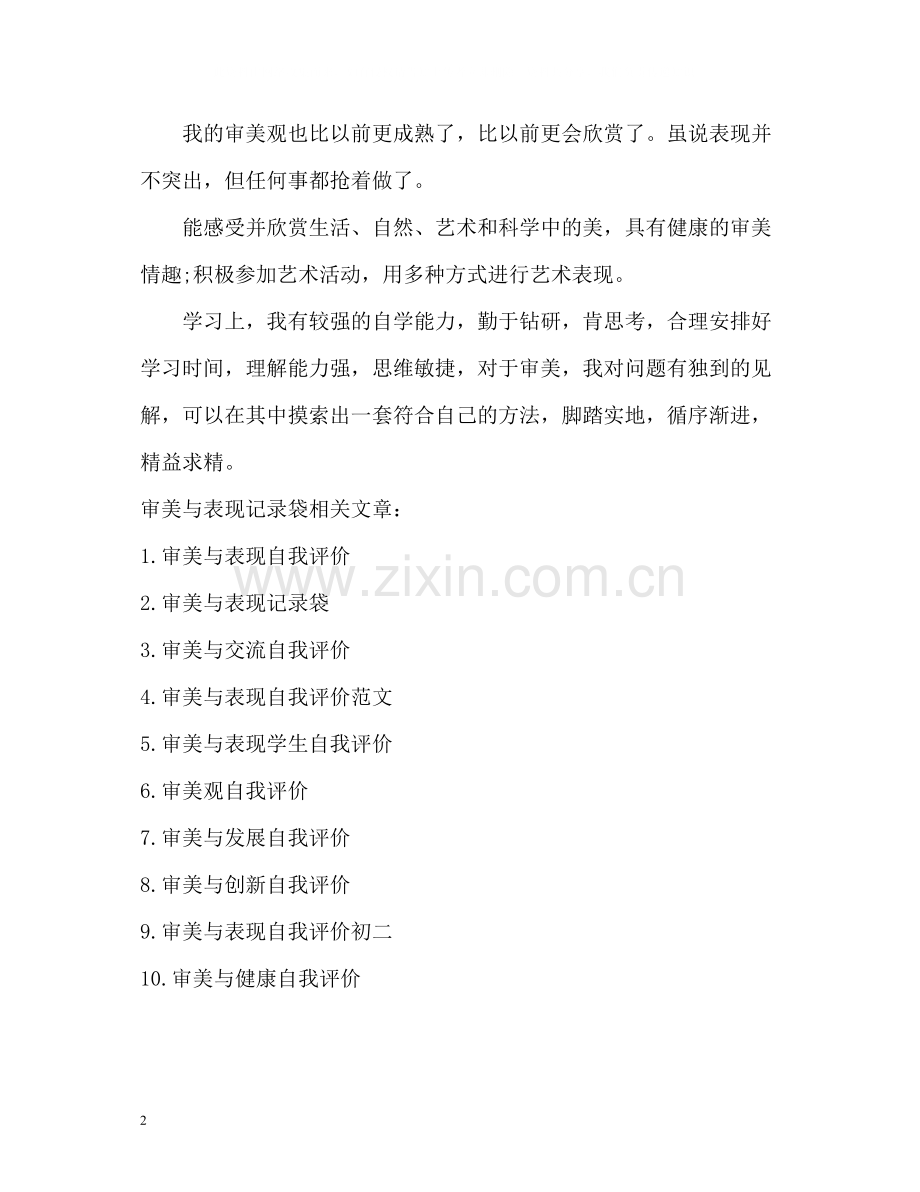审美与表现记录袋.docx_第2页