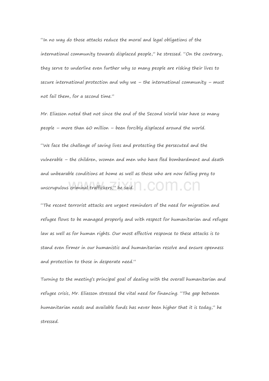 Paris, Beirut terror attacks must not be pretext for slamming shut doors to refugees.doc_第2页