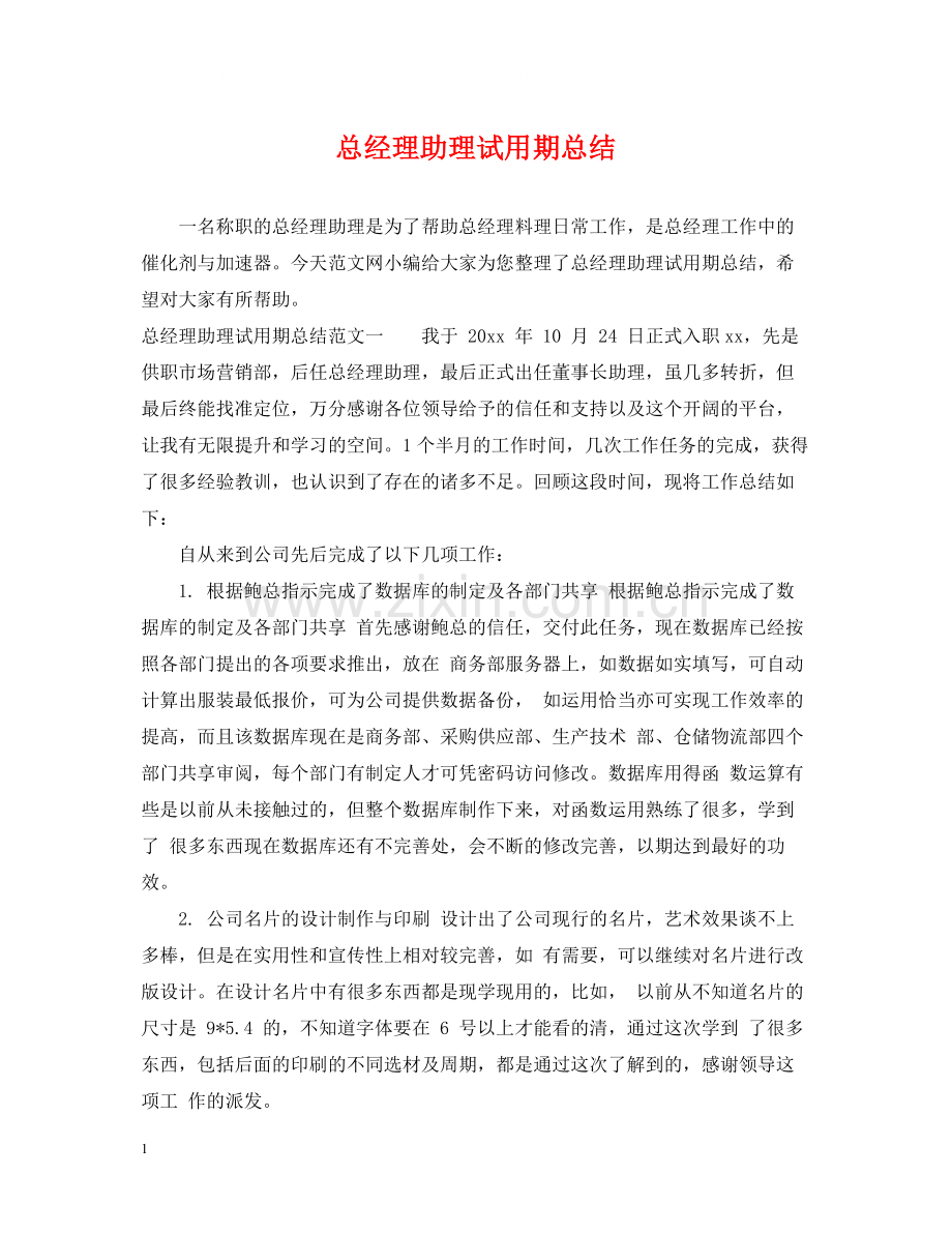 总经理助理试用期总结.docx_第1页