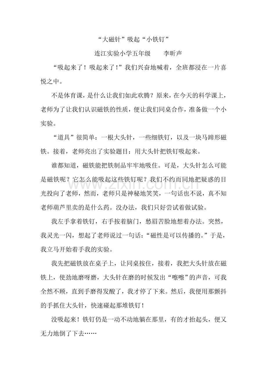 “大磁针”吸起小铁钉.doc_第1页