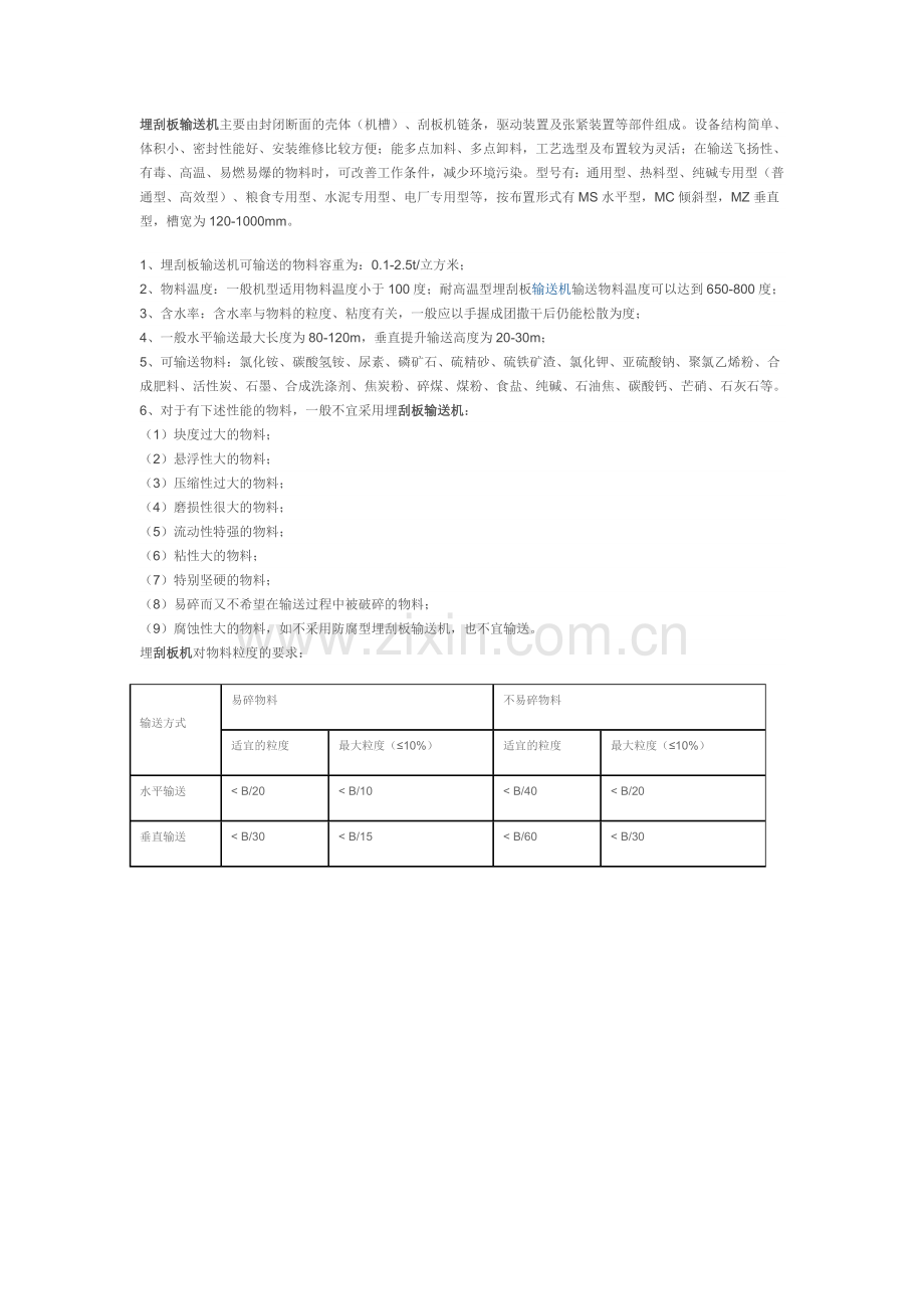 埋刮板输送机选用原则及应用范围.doc_第1页