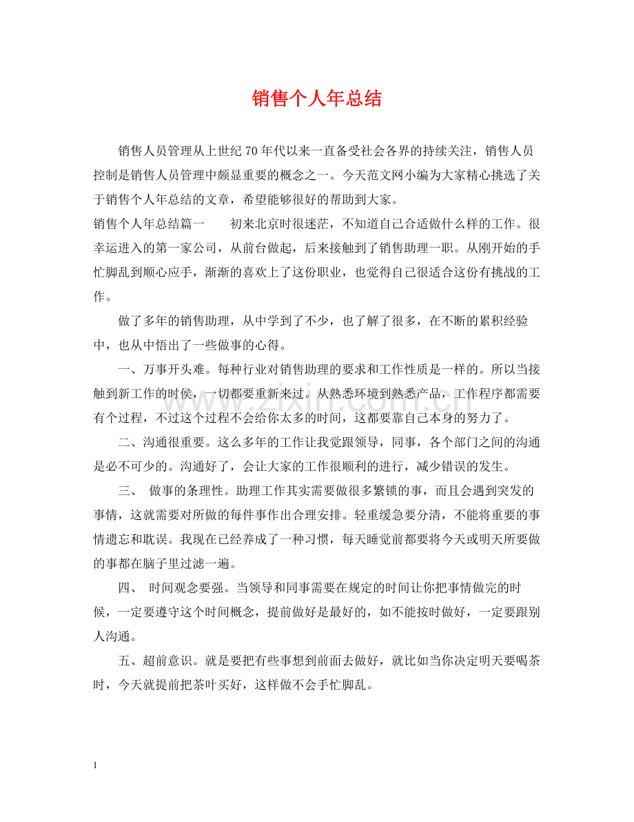 销售个人年总结.docx_第1页