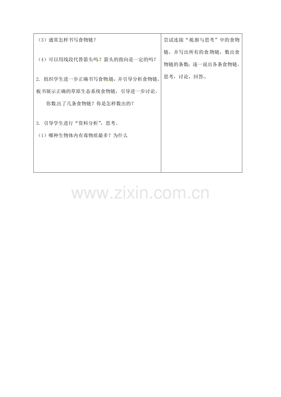 山东省郯城县七年级生物上册 1.2.2 生物与环境组成生态系统（第2课时）教案 （新版）新人教版-（新版）新人教版初中七年级上册生物教案.doc_第2页